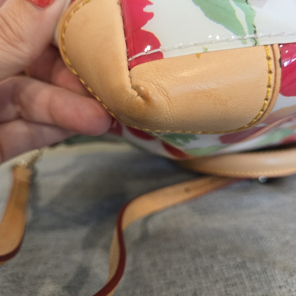 Dooney & Bourke Patent Floral Satchel Crossbody In Rose Garden - Picture 13 of 16